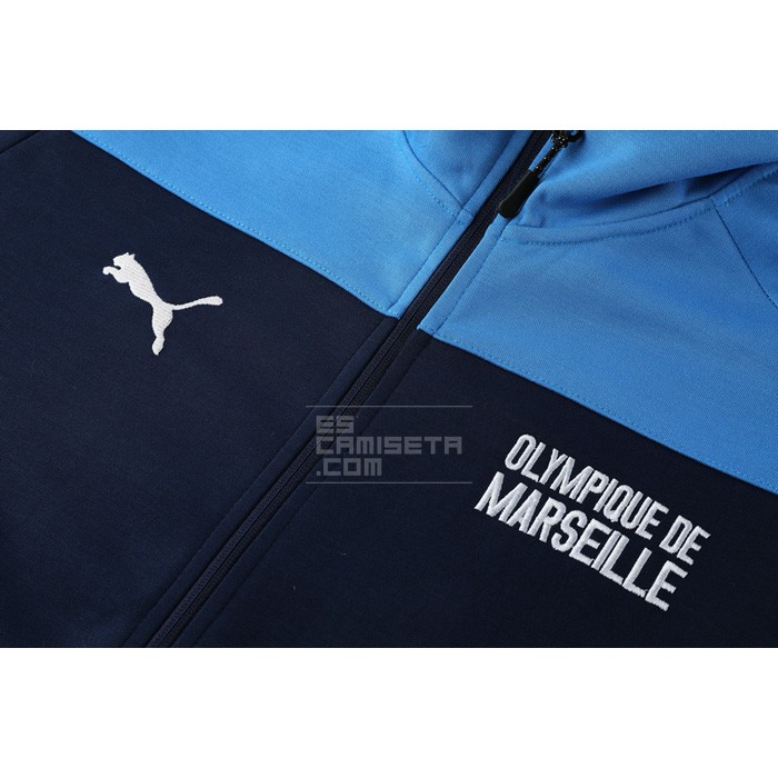 Chaqueta con Capucha del Olympique Marsella 20-21 Azul - Haga un click en la imagen para cerrar